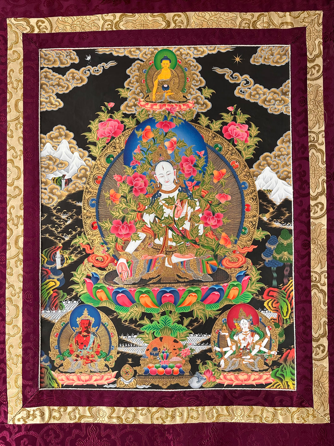Thangka vintage «Tara Bianca»