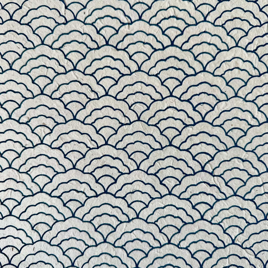 Lokta gift wrapping paper ཆུ་སྤྱི་ "Tibetan clouds"