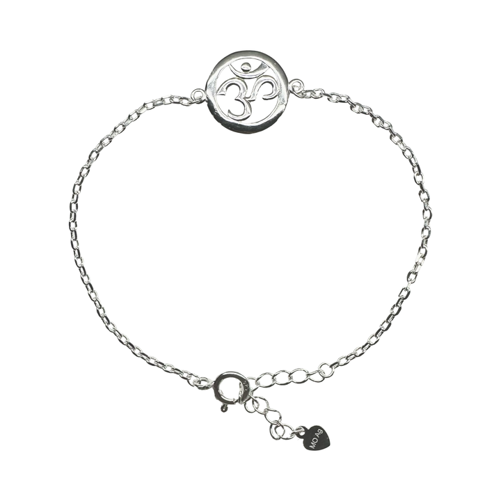 Zierliche Silber-Armkette mit OM ॐ