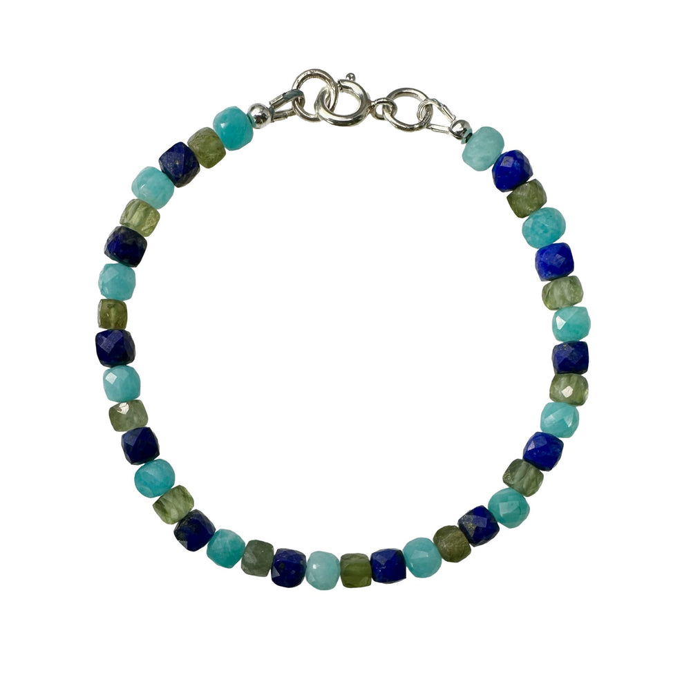 Apatit - , Amazonit und Lapis Lazuli Armband - Atelier Tibet