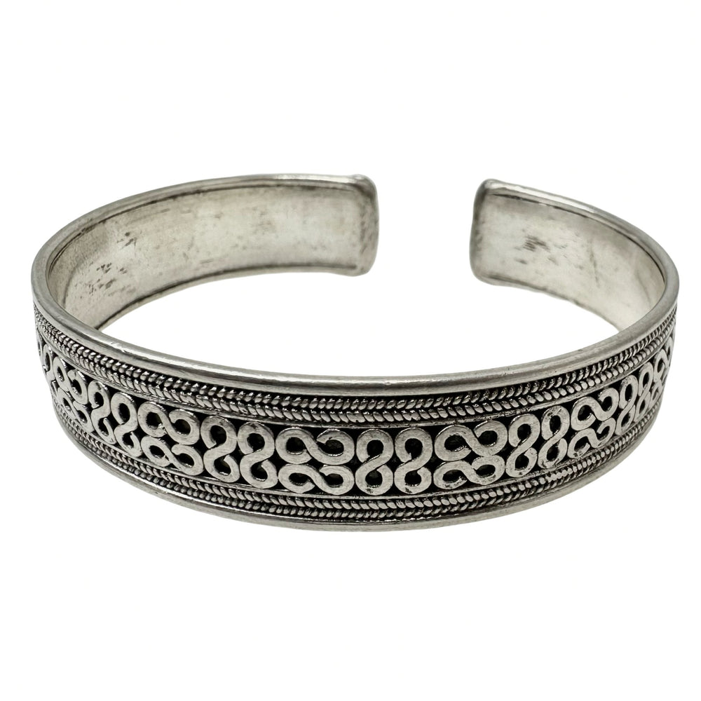 Armspange mit 8 - Design aus Silber - Atelier Tibet