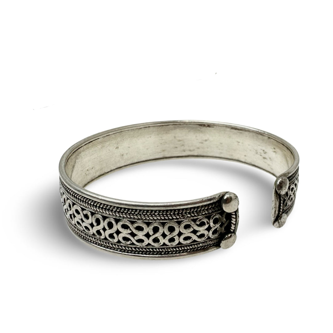 Armspange mit 8 - Design aus Silber - Atelier Tibet