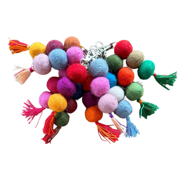 Bunte Filz-Anhänger - Atelier Tibet