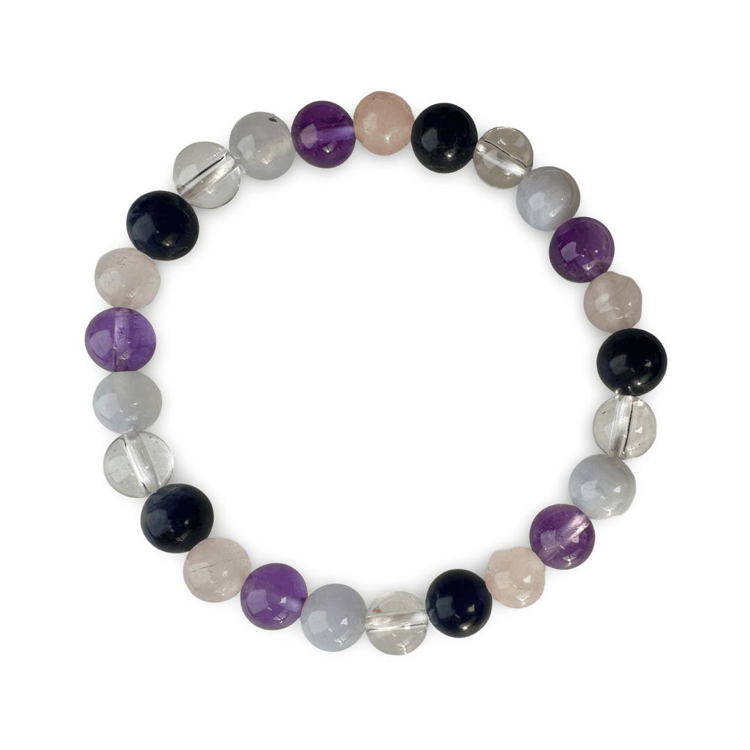 Buntes Edelstein Mala - Armband für Kinder - Atelier Tibet