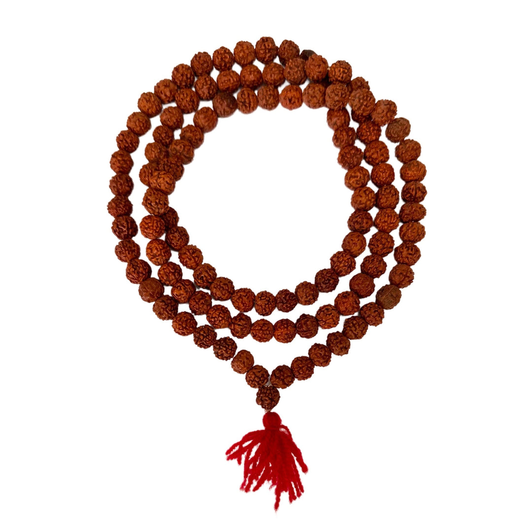 Einfache Rudraksha Mala (⌀ 9 mm) - Atelier Tibet