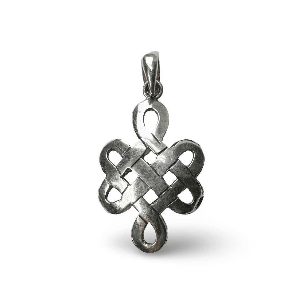 «Endloser Knoten» Silber - Anhänger - Atelier Tibet