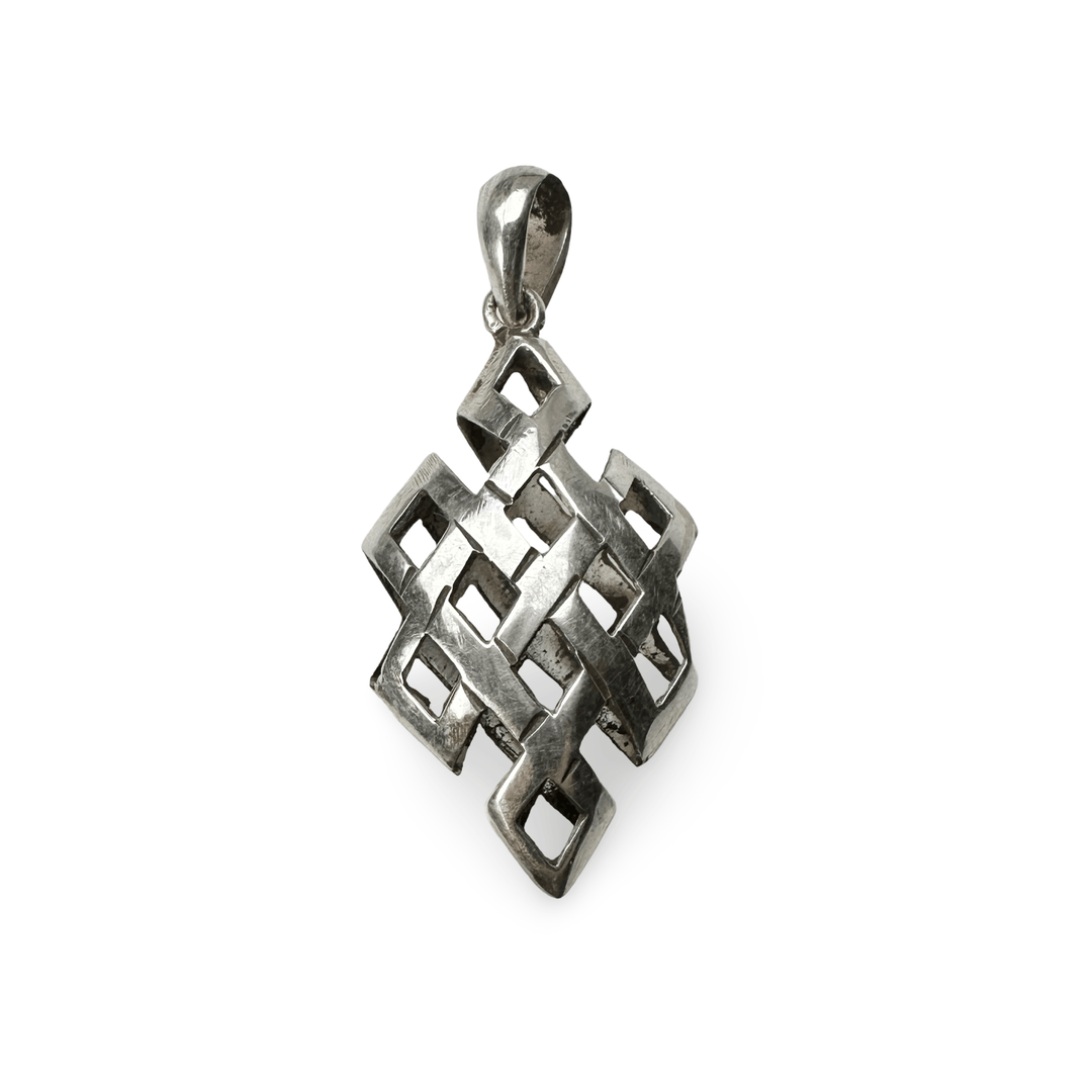 «Endloser Knoten» Silber - Anhänger - Atelier Tibet