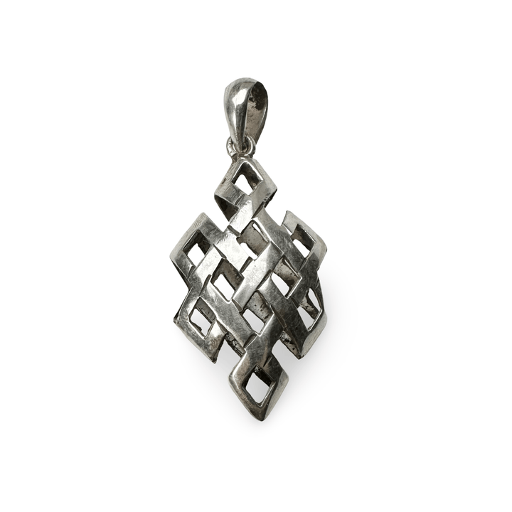 «Endloser Knoten» Silber - Anhänger - Atelier Tibet