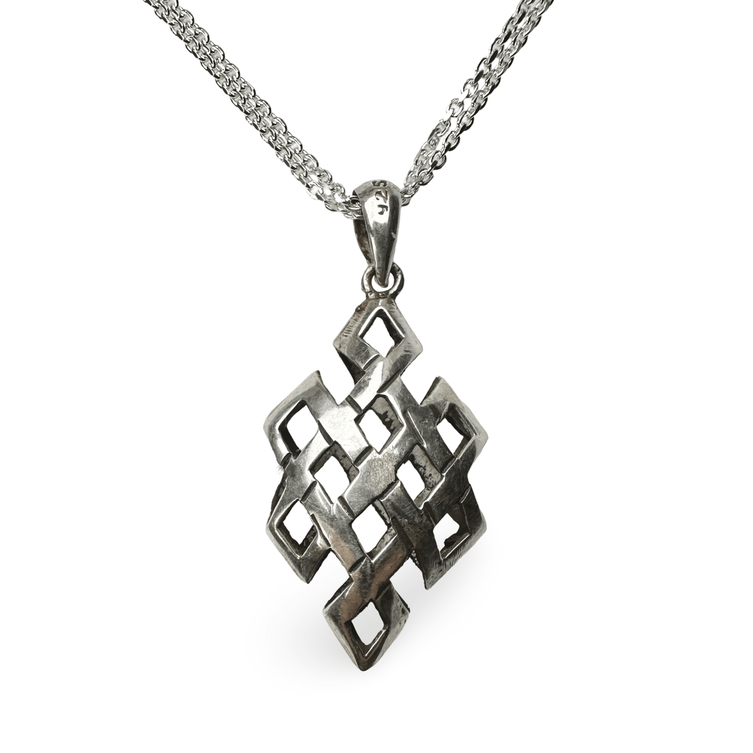 «Endloser Knoten» Silber - Anhänger - Atelier Tibet