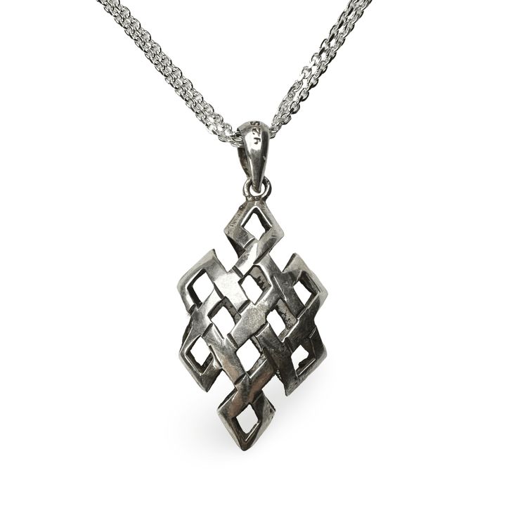 «Endloser Knoten» Silber - Anhänger - Atelier Tibet