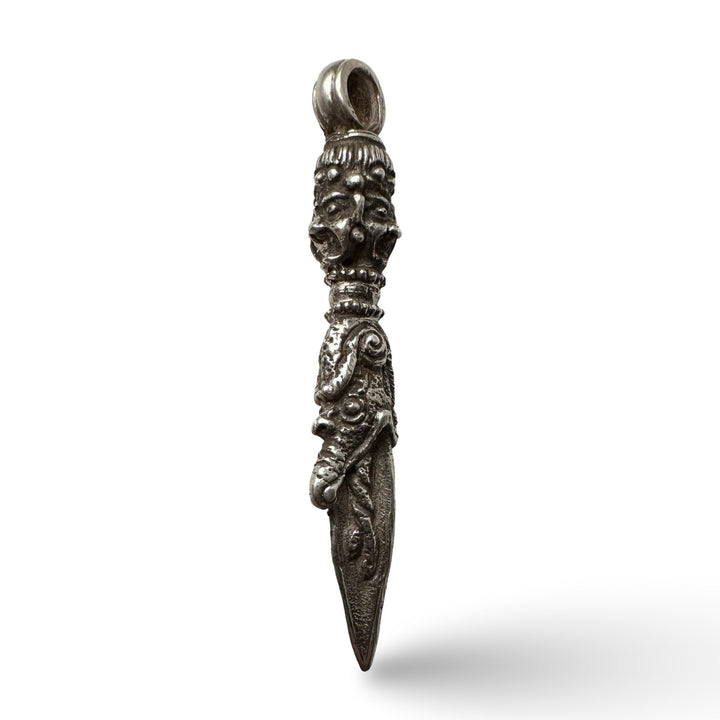 Fein gearbeiteter Silber - Phurba - Atelier Tibet