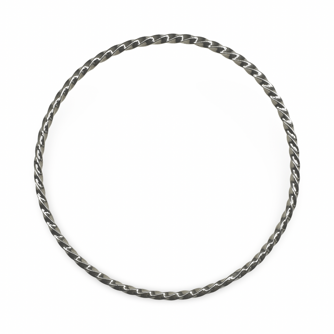 Feiner, gedrehter Silber - Armreif - Atelier Tibet