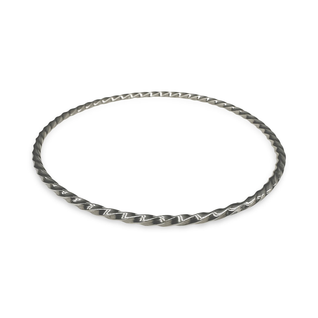 Feiner, gedrehter Silber - Armreif - Atelier Tibet