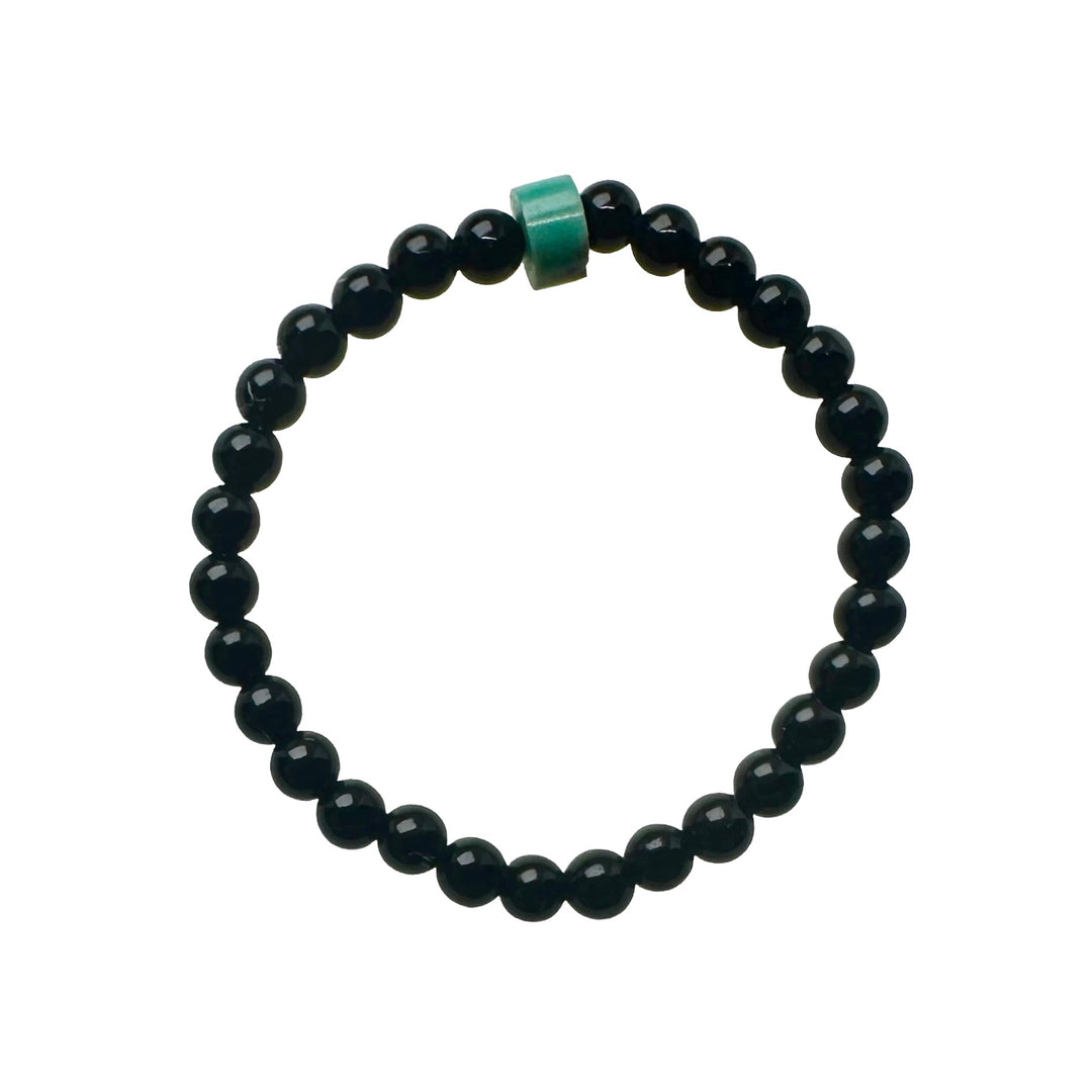 Feiner Onyx Perlen Fingerring - Atelier Tibet
