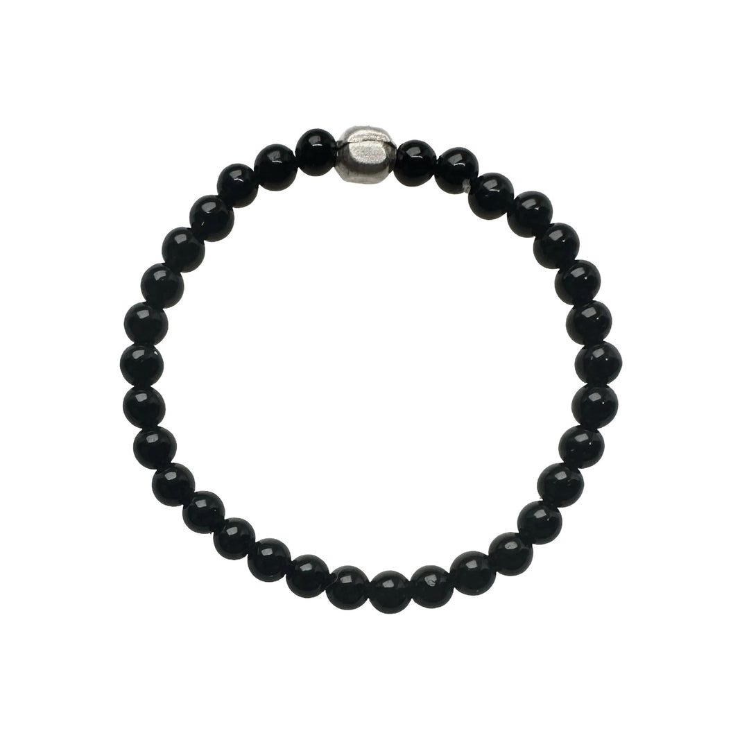 Feiner Onyx Perlen Fingerring - Atelier Tibet