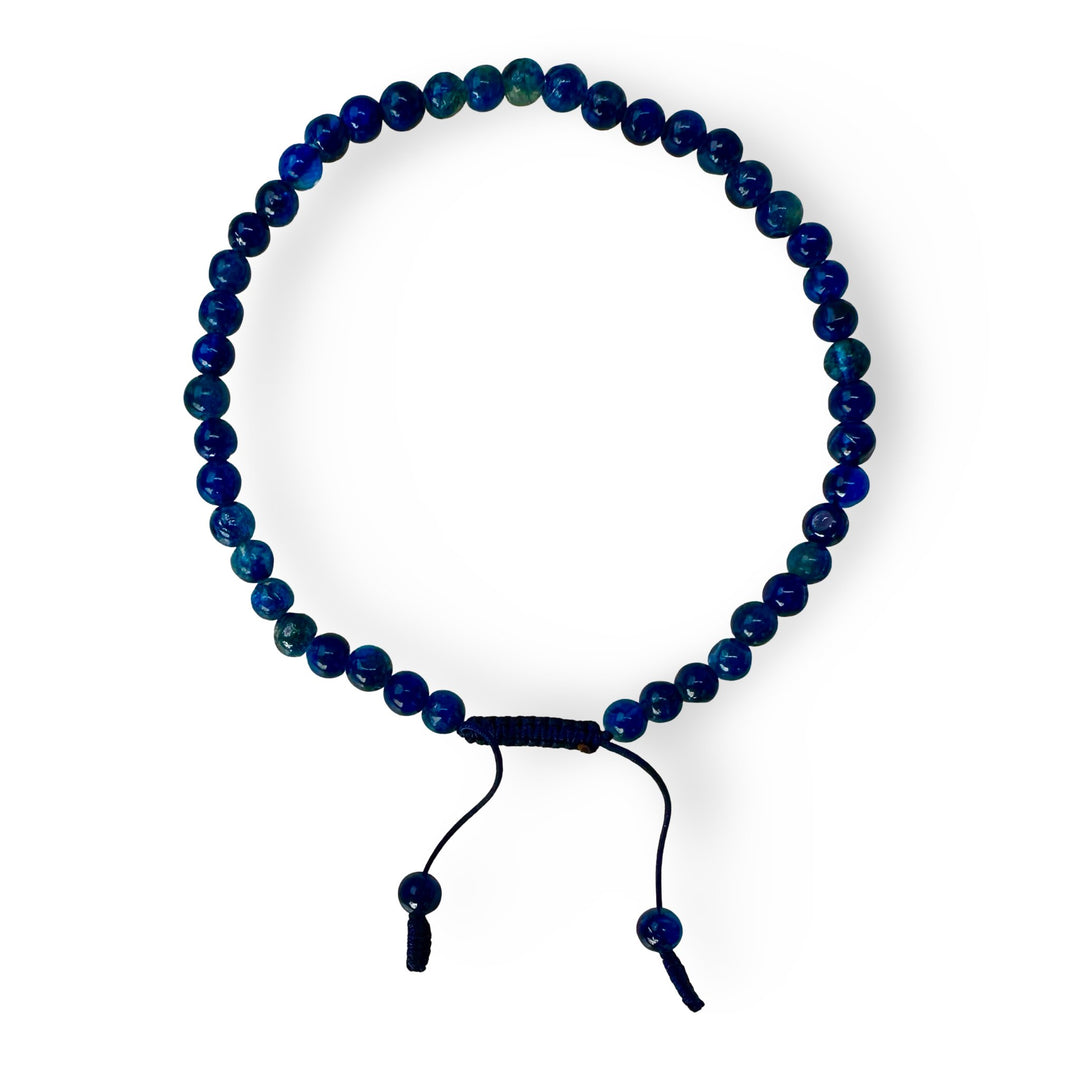 Feines blaues Onyx Mala - Armband - Atelier Tibet