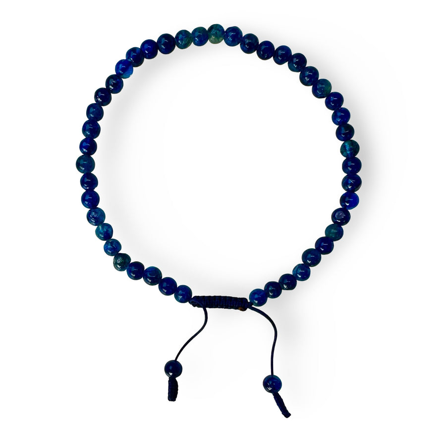 Feines blaues Onyx Mala - Armband - Atelier Tibet