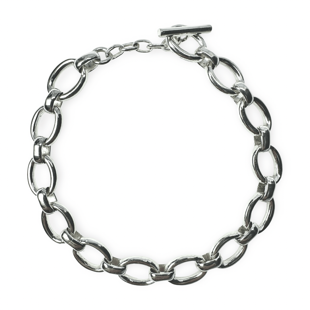 Grosse Silber - Armkette mit T - Verschluss - Atelier Tibet