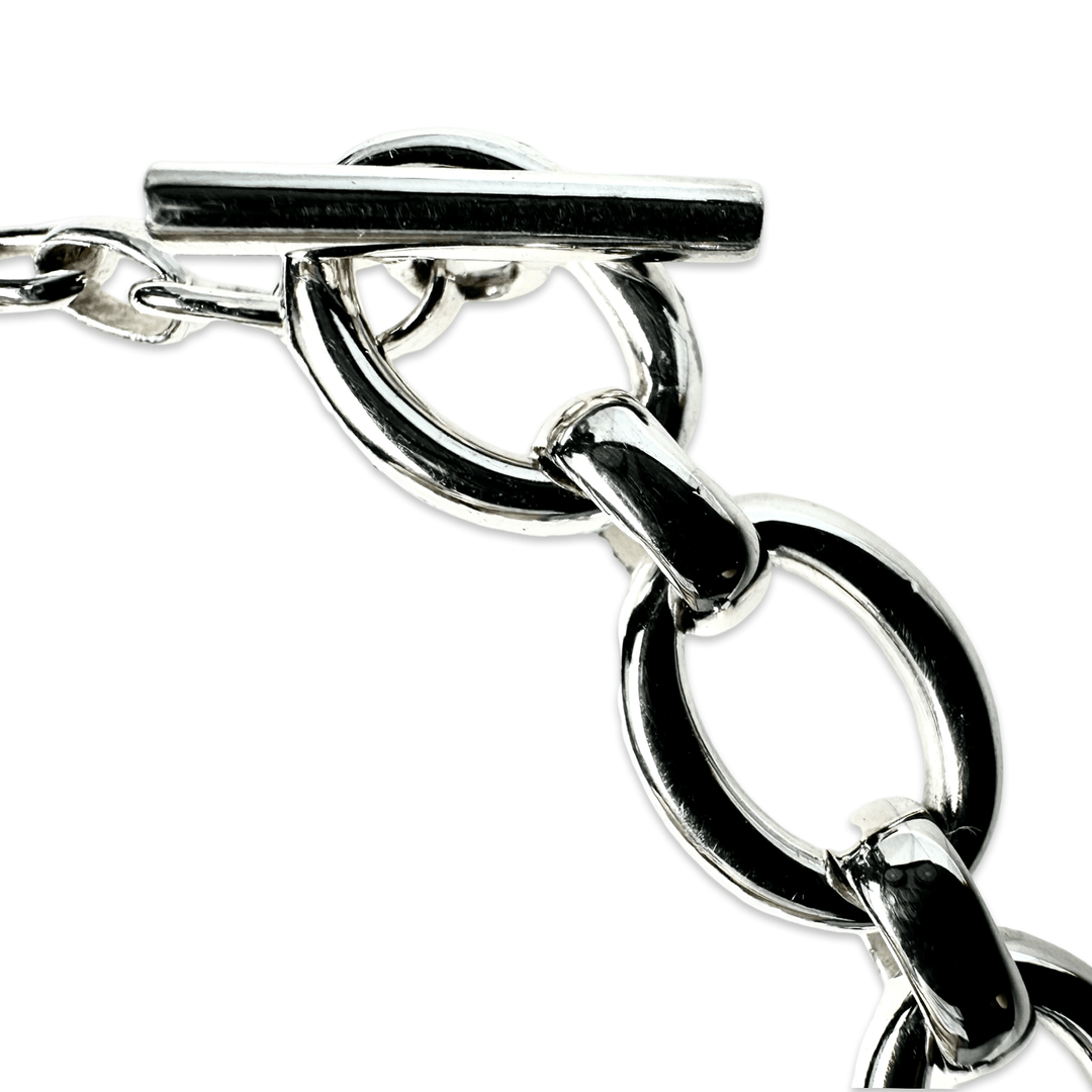 Grosse Silber - Armkette mit T - Verschluss - Atelier Tibet