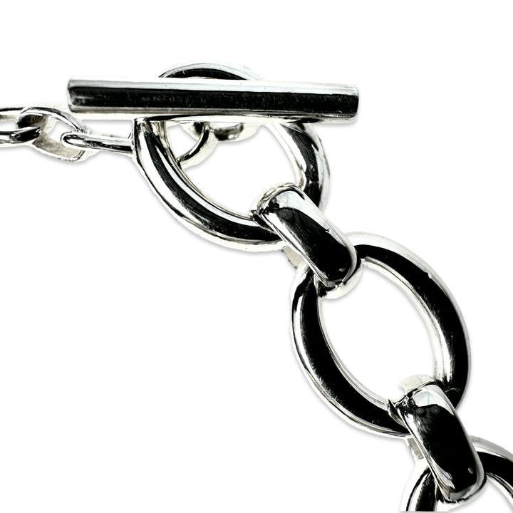 Grosse Silber - Armkette mit T - Verschluss - Atelier Tibet