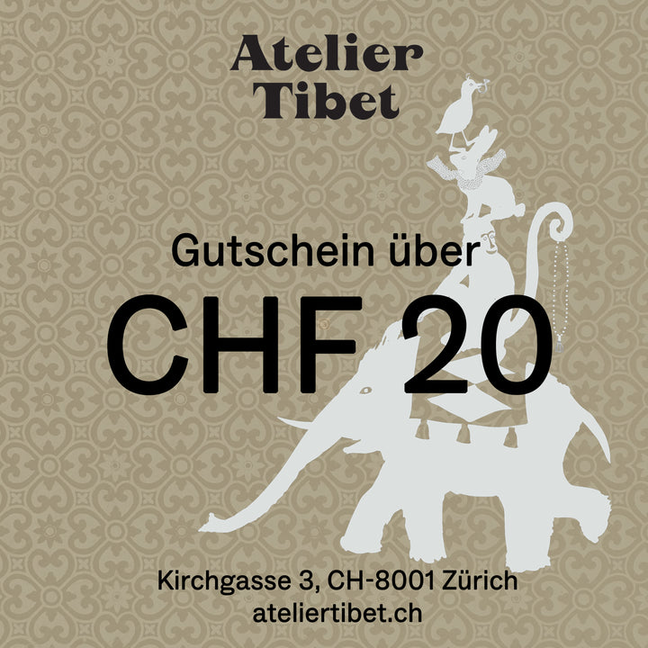 Atelier Tibet gift voucher