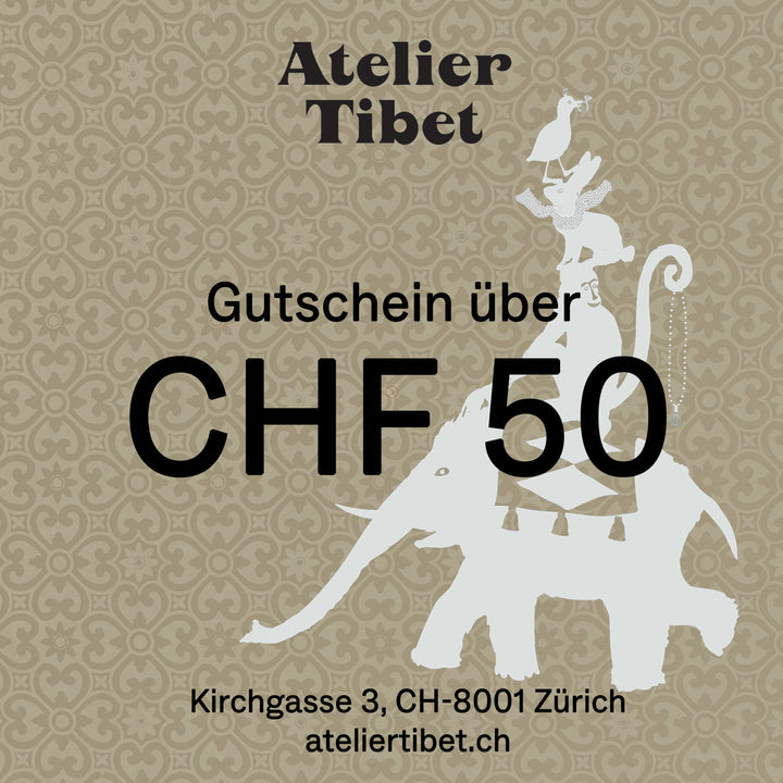 Atelier Tibet gift voucher