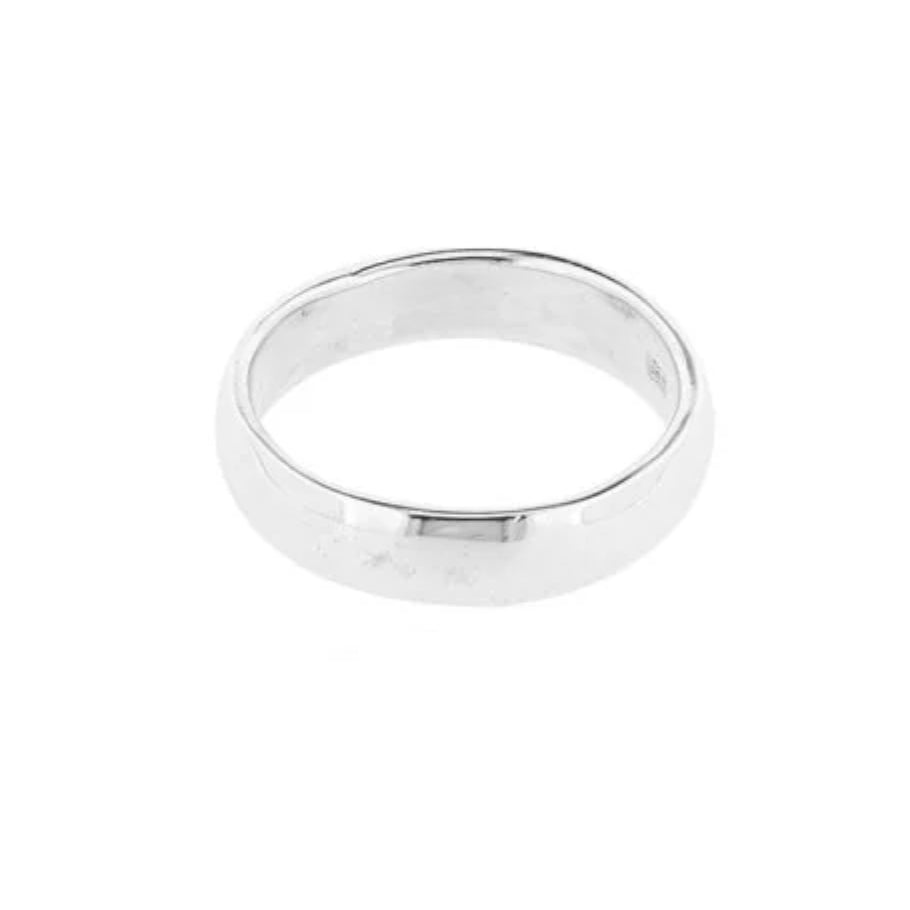 Halbrunder klassischer Silber-Ring - Atelier Tibet