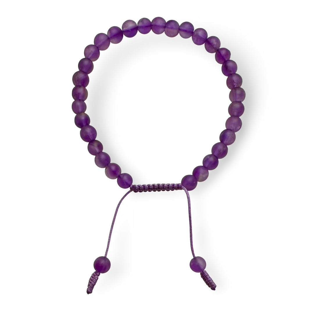 Kinder Amethyst Mala - Armband (⌀ 5 mm) - Atelier Tibet