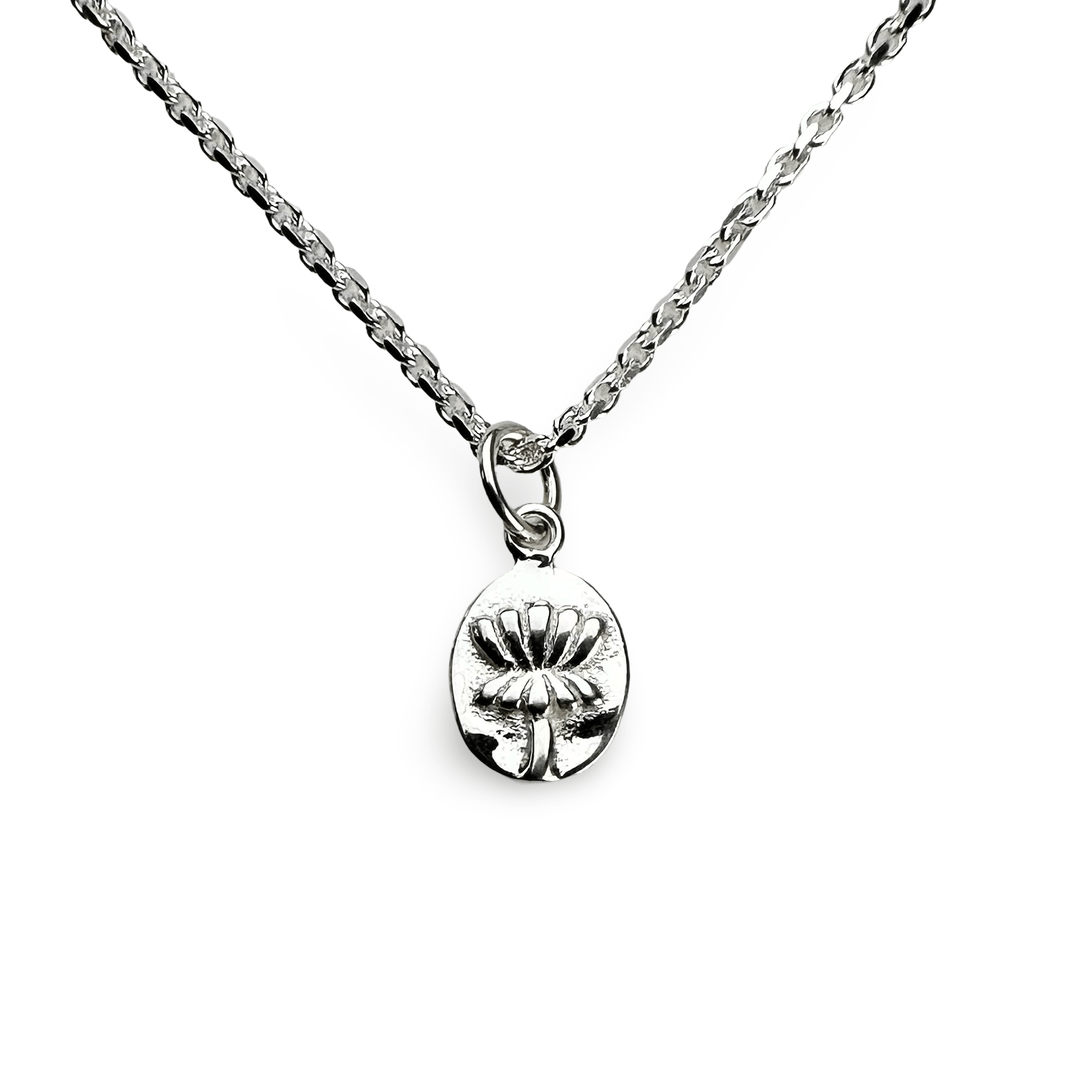 Kleiner Lotus - Anhänger aus Silber - Atelier Tibet