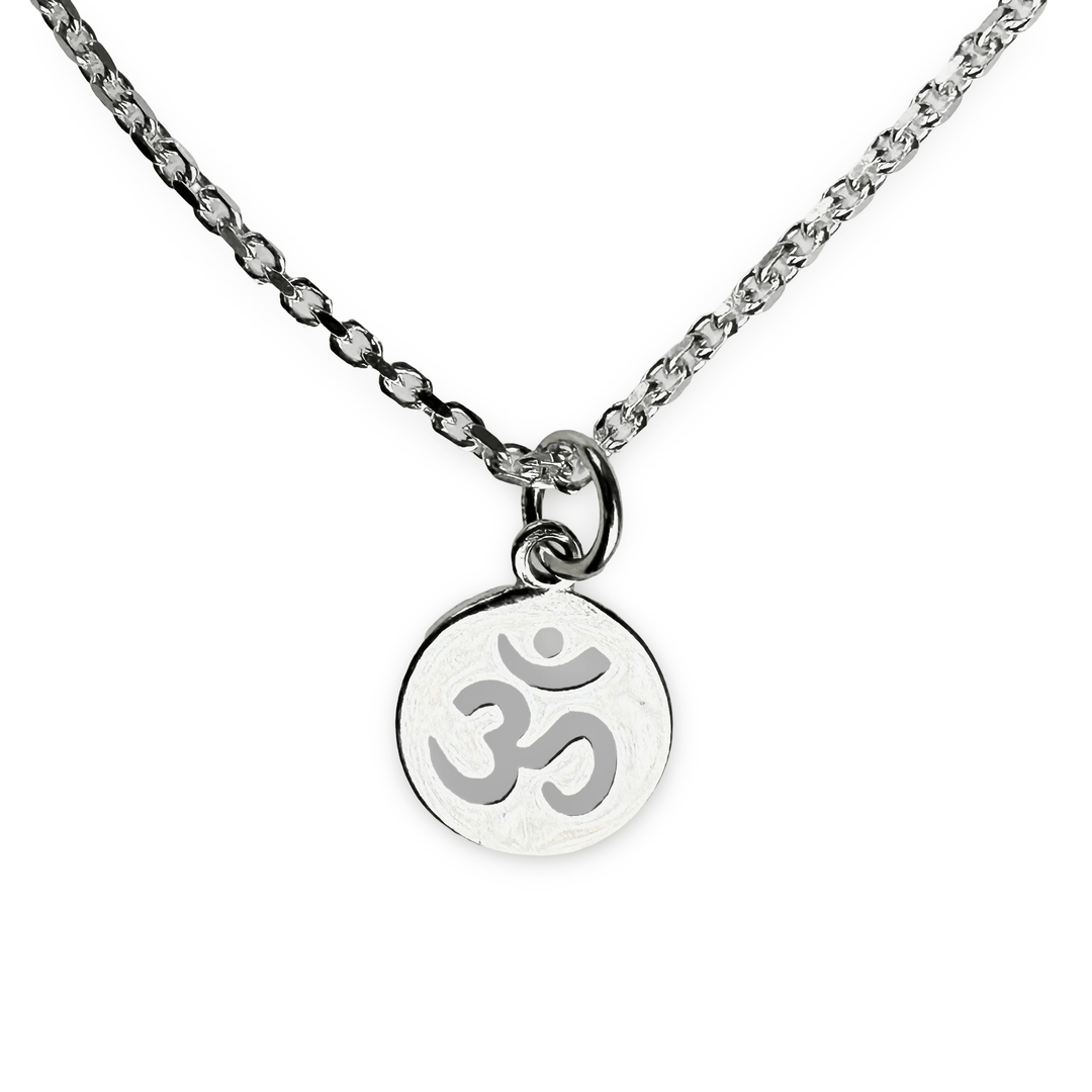 Kleiner Om ॐ Anhänger aus Silber - Atelier Tibet