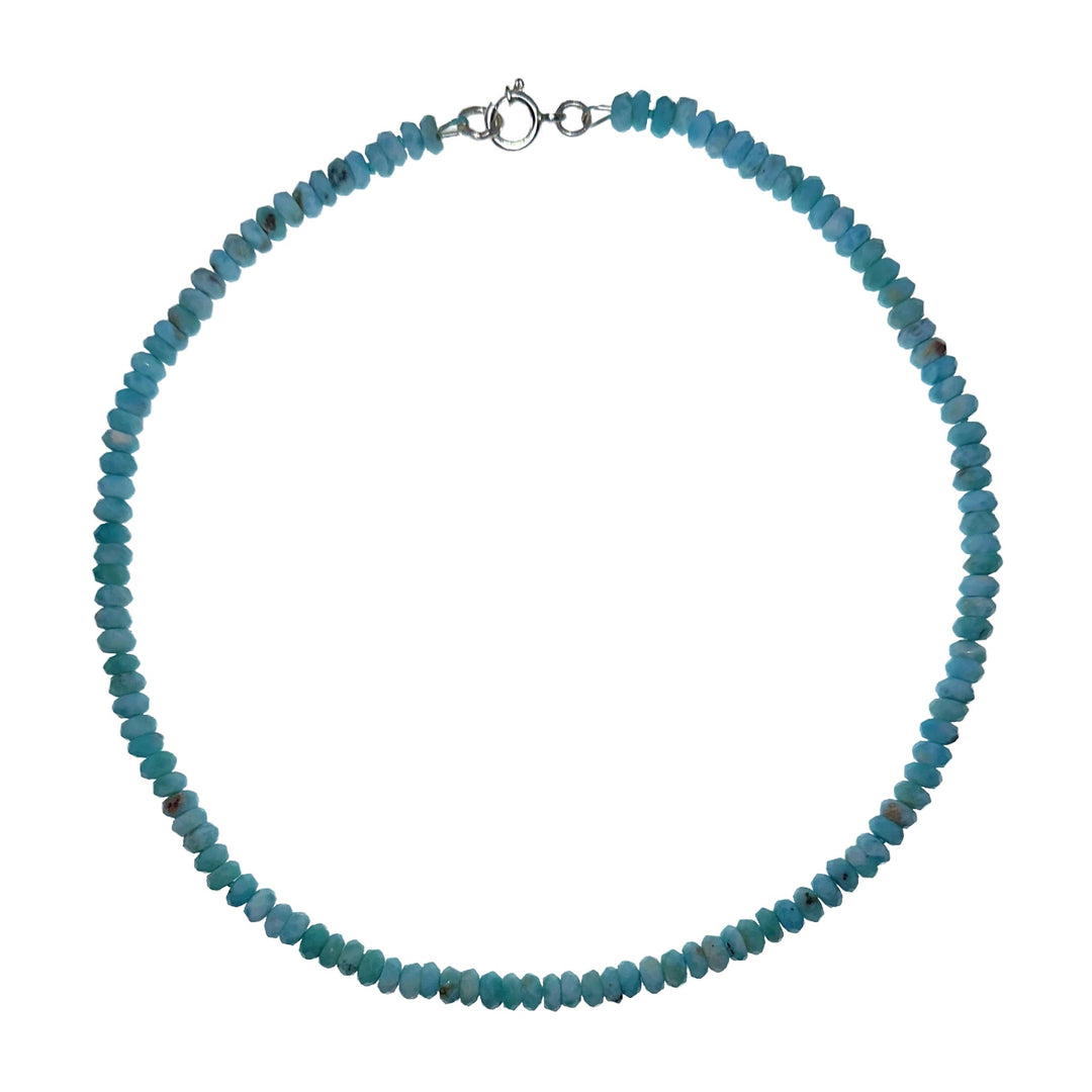 Larimar-Halskette - Atelier Tibet