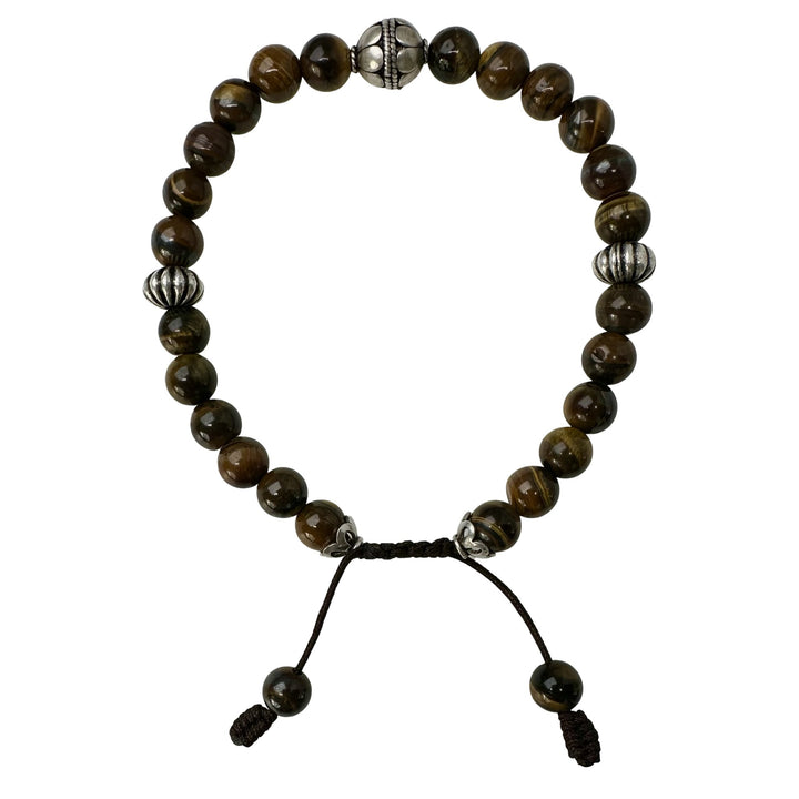Limited Edition #14: Ensemble aus Tigerauge und Vintage Silber - Atelier Tibet