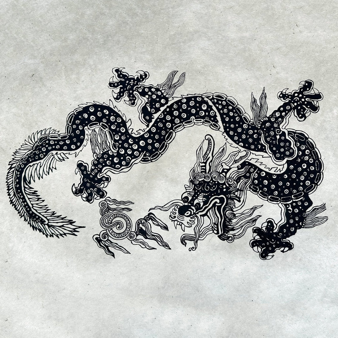 Lokta - Bogen «Drache» - Atelier Tibet