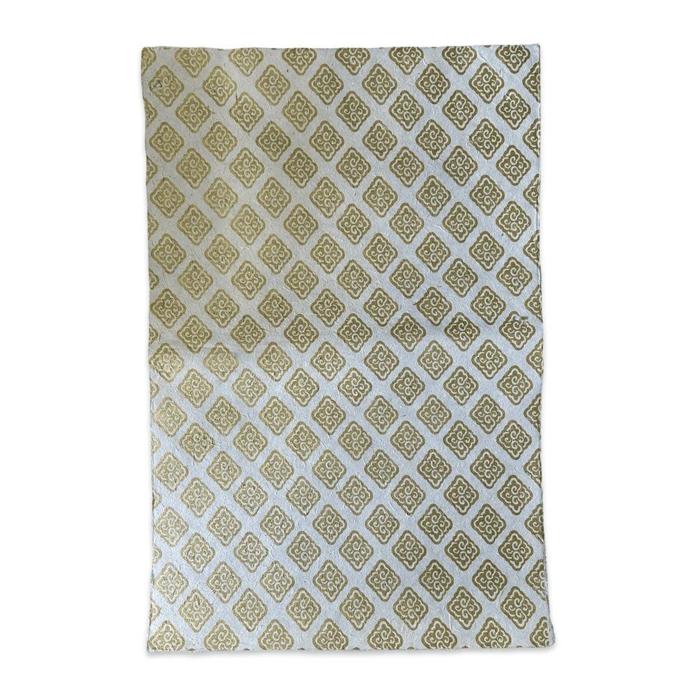 Lokta Geschenkpapier «Endloser Knoten» - Atelier Tibet
