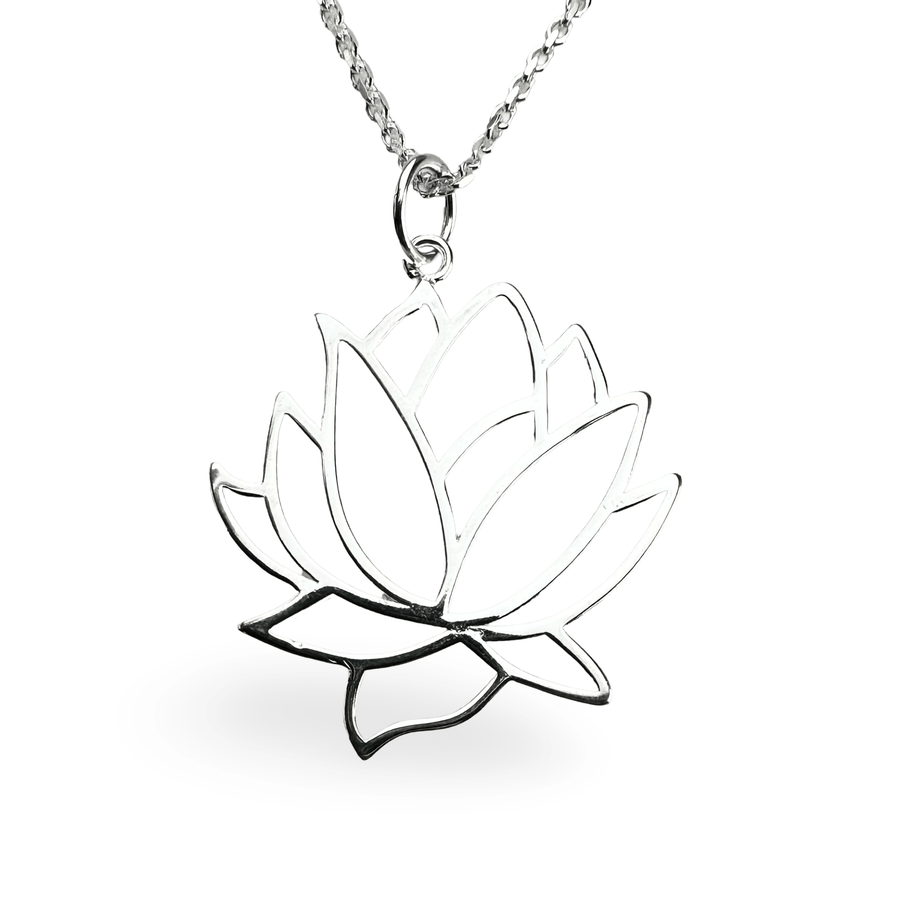 Lotusblüten - Anhänger aus Silber - Atelier Tibet