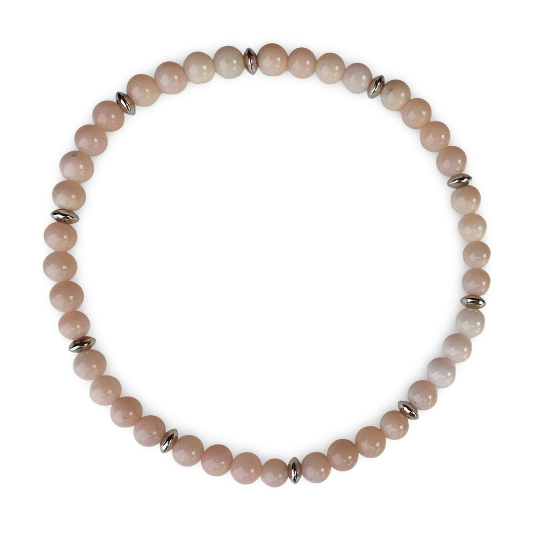 Mala - Armband mit Andenopal und Silber - Atelier Tibet