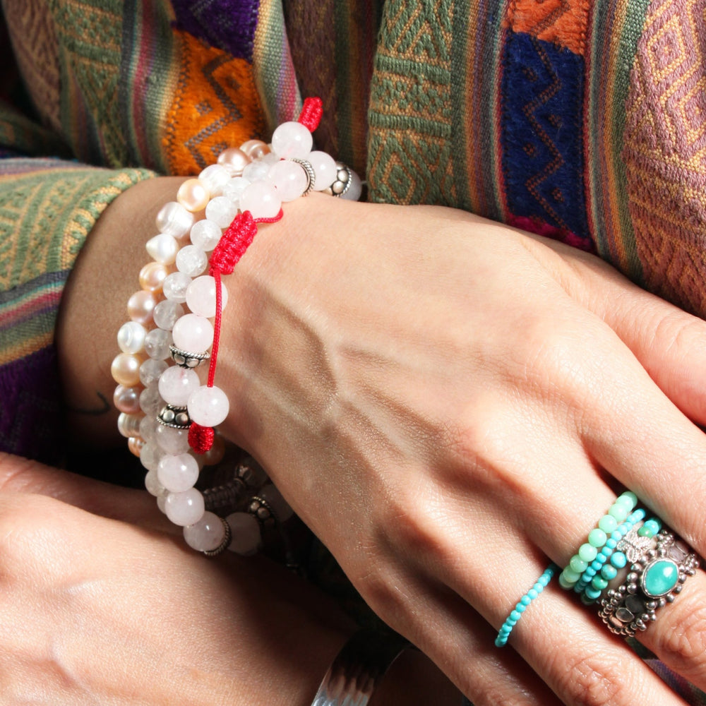Mala - Armband mit gemischten Süsswasserperlen - Atelier Tibet
