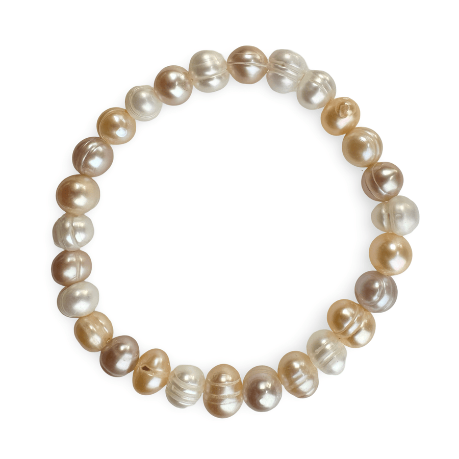 Mala - Armband mit gemischten Süsswasserperlen - Atelier Tibet