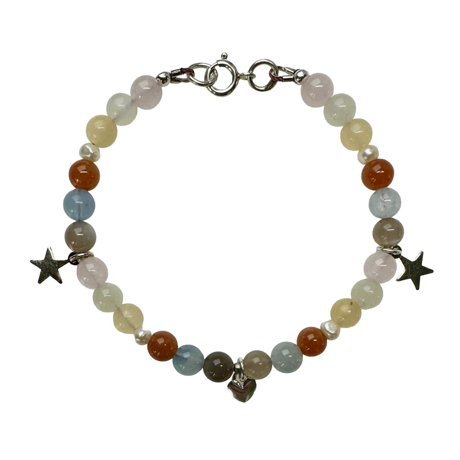 Mala - Armband mit Herz - und Stern - Anhänger - Atelier Tibet