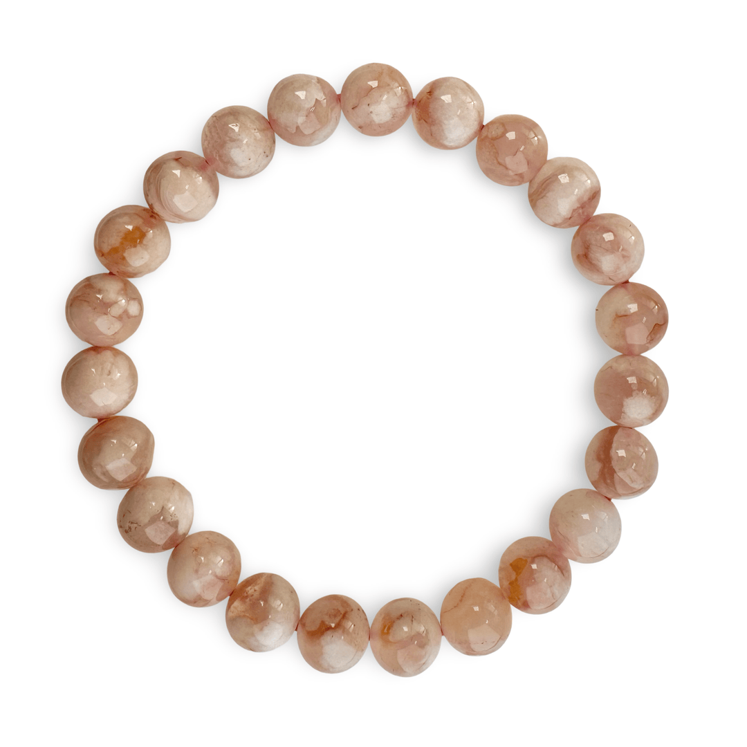 Mala - Armband mit Kirschblütenachat - Atelier Tibet