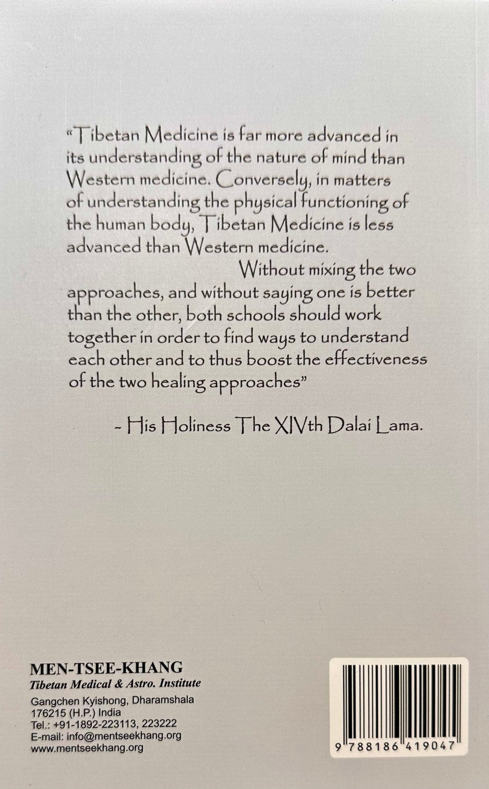 Men - Tse - Khang: Fundamentals of Tibetan Medicine (Fourht Edition) - Atelier Tibet