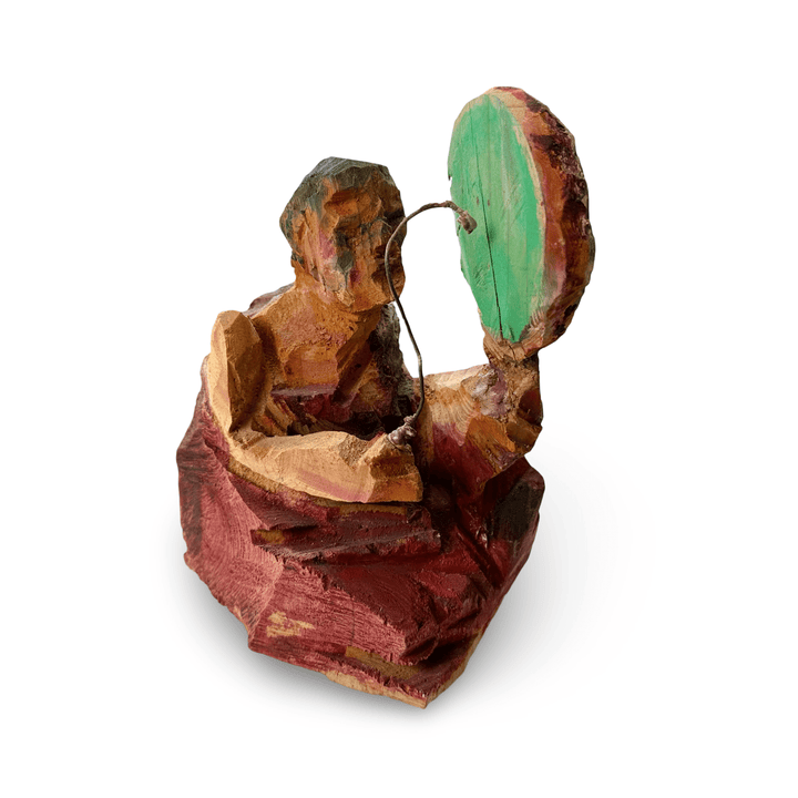 Mönche aus Holz von Peter Leisinger - Atelier Tibet