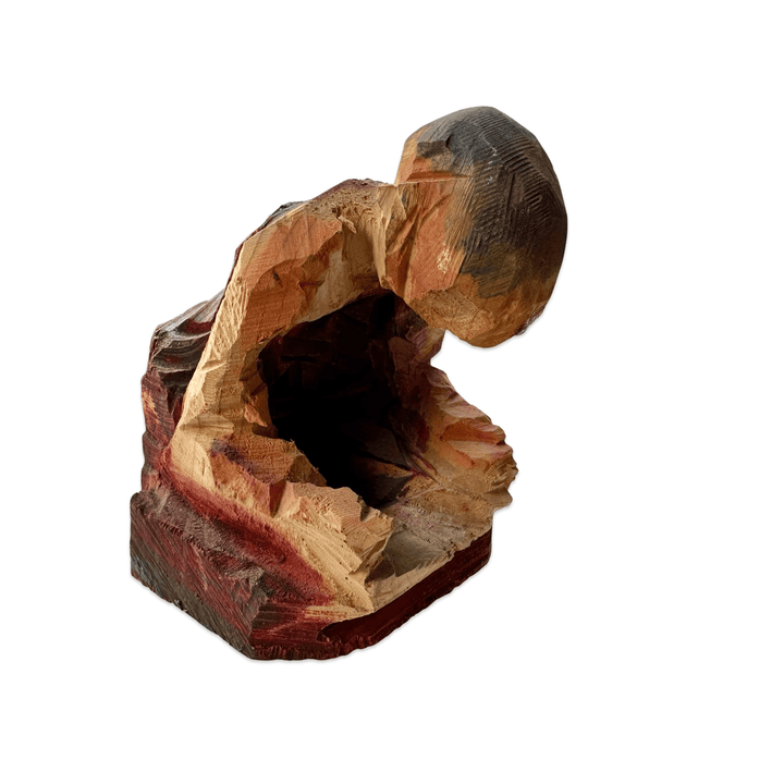 Mönche aus Holz von Peter Leisinger - Atelier Tibet