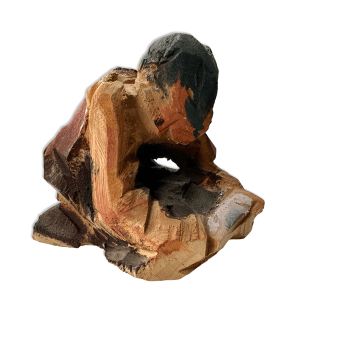 Mönche aus Holz von Peter Leisinger - Atelier Tibet