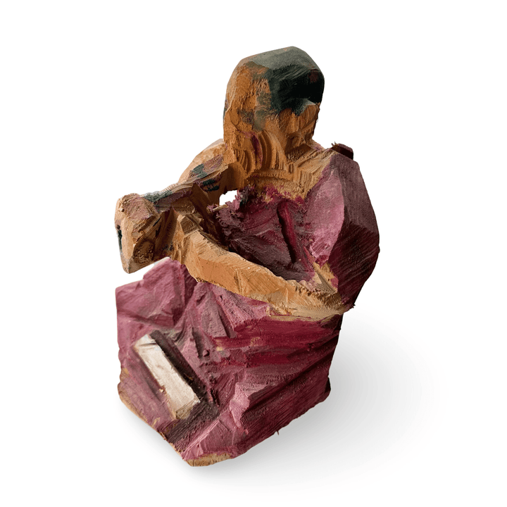 Mönche aus Holz von Peter Leisinger - Atelier Tibet