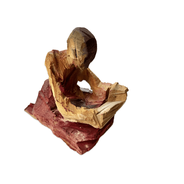 Mönche aus Holz von Peter Leisinger - Atelier Tibet