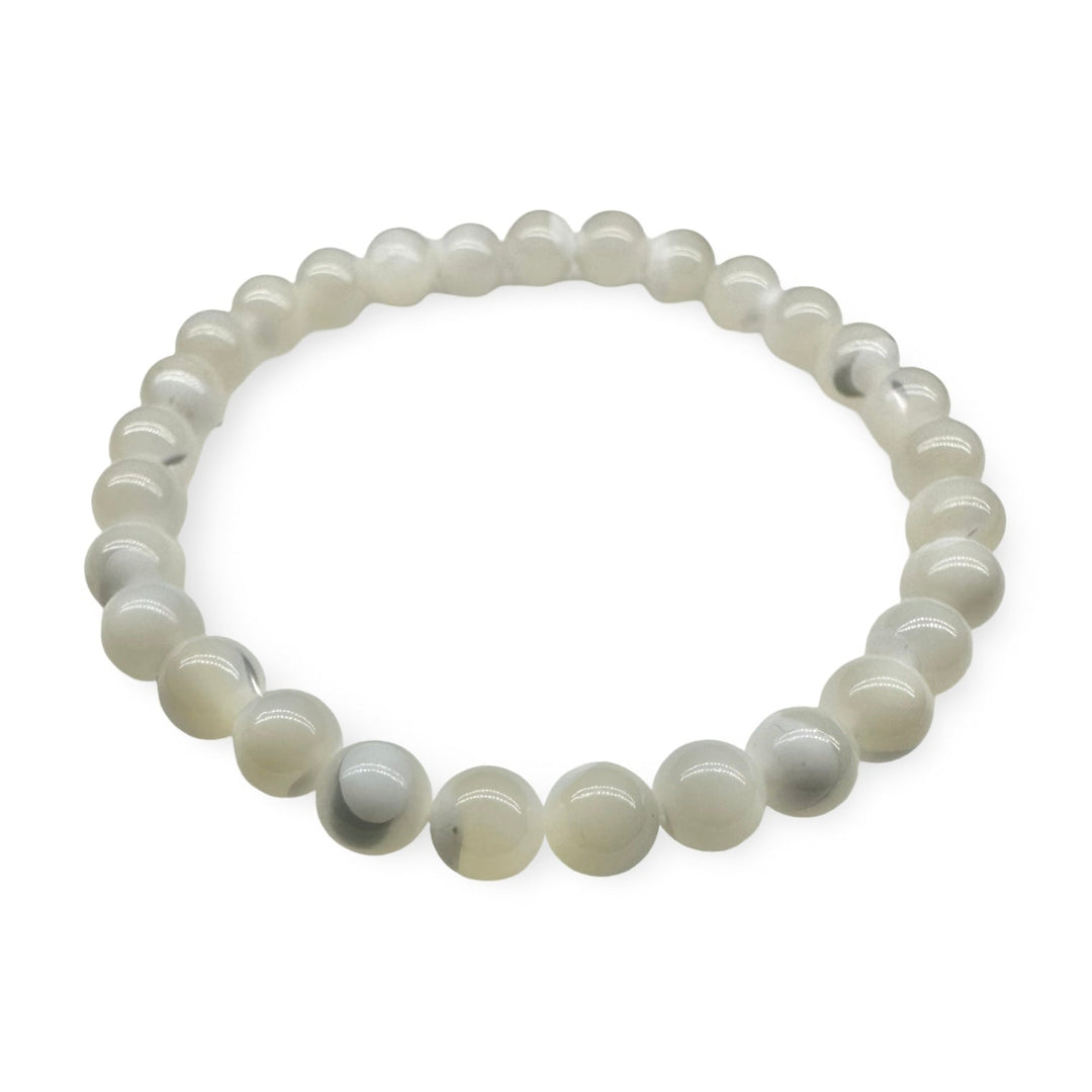 Perlmutt Mala Armband (Ø 6 mm) - Atelier Tibet