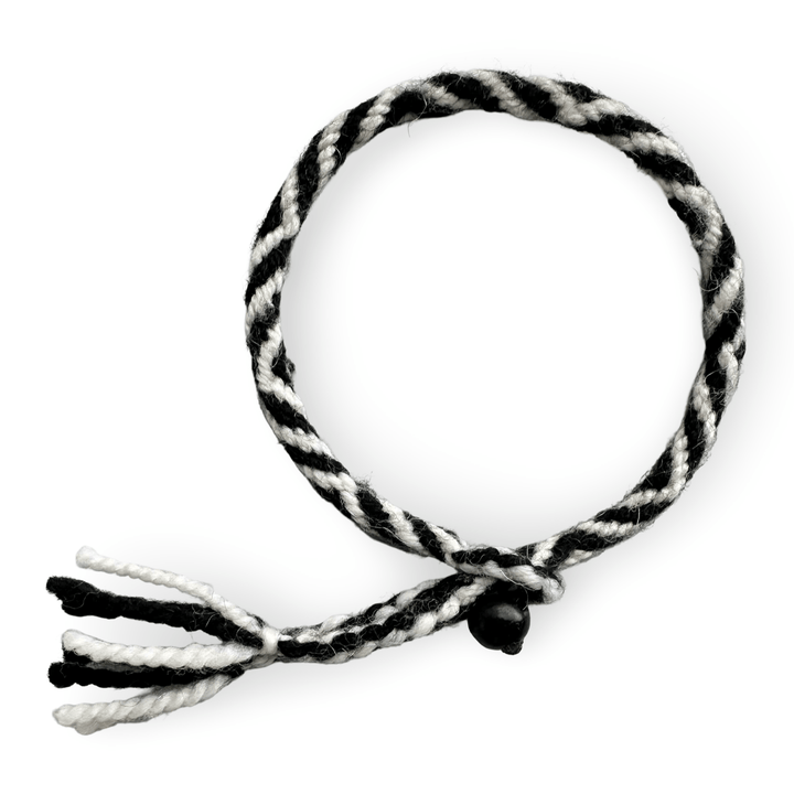Rangzen Freiheitsband mit Onyx - Perle - Atelier Tibet