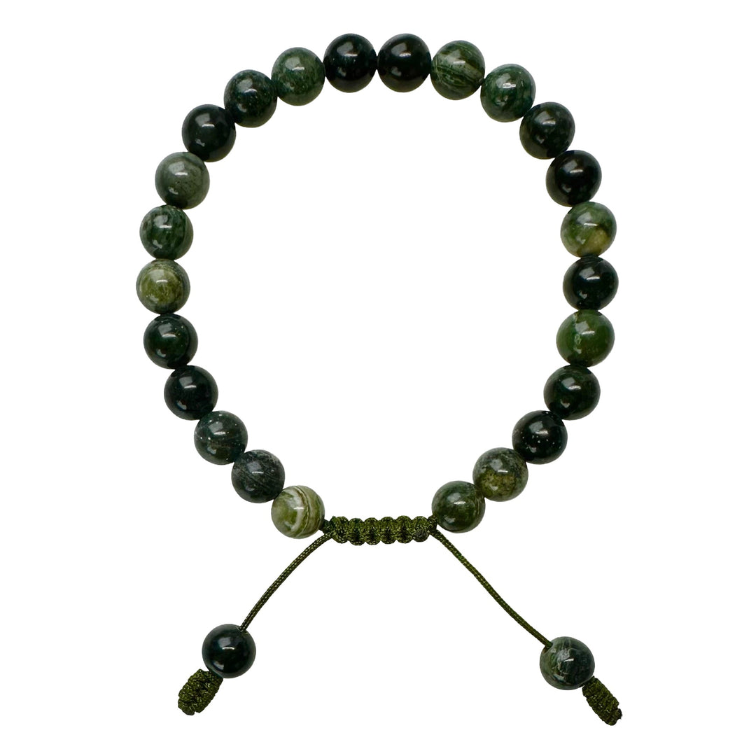 Regenwald Jaspis Armband Mala - Atelier Tibet