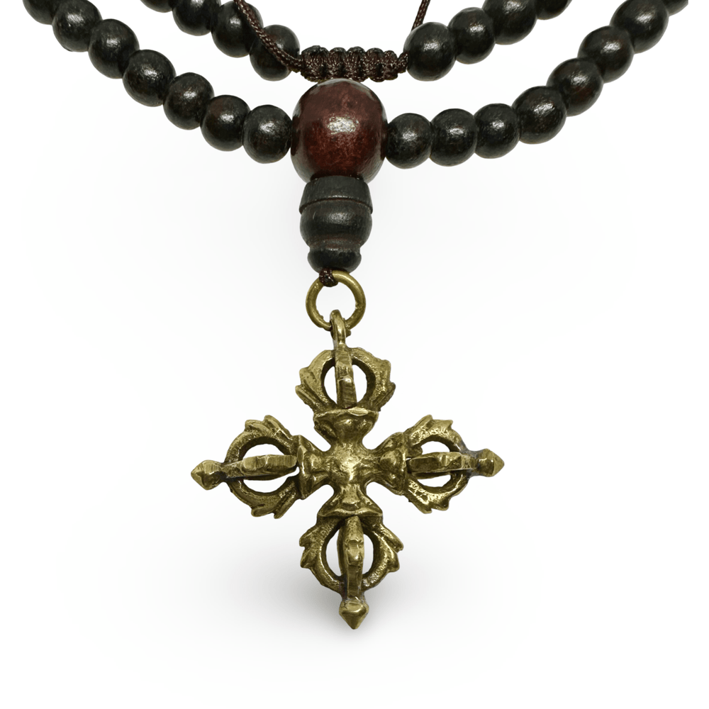 Rosenholz - Mala mit Doppel - Vajra - Atelier Tibet